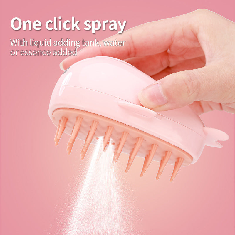 MikyPet 3-in-1 Rechargeable Steam Grooming Brush