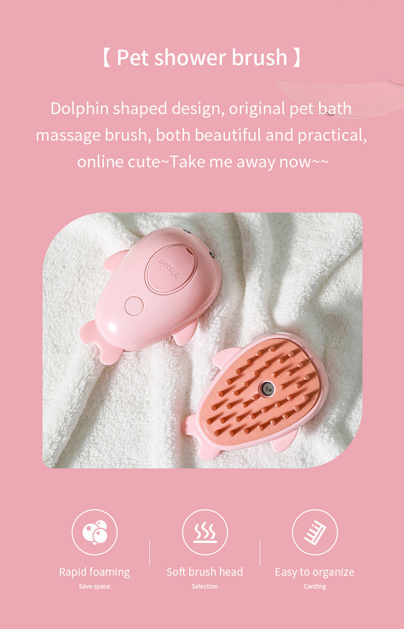 MikyPet 3-in-1 Rechargeable Steam Grooming Brush