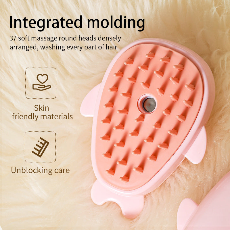 MikyPet 3-in-1 Rechargeable Steam Grooming Brush