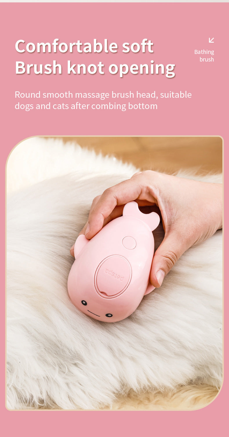 MikyPet 3-in-1 Rechargeable Steam Grooming Brush