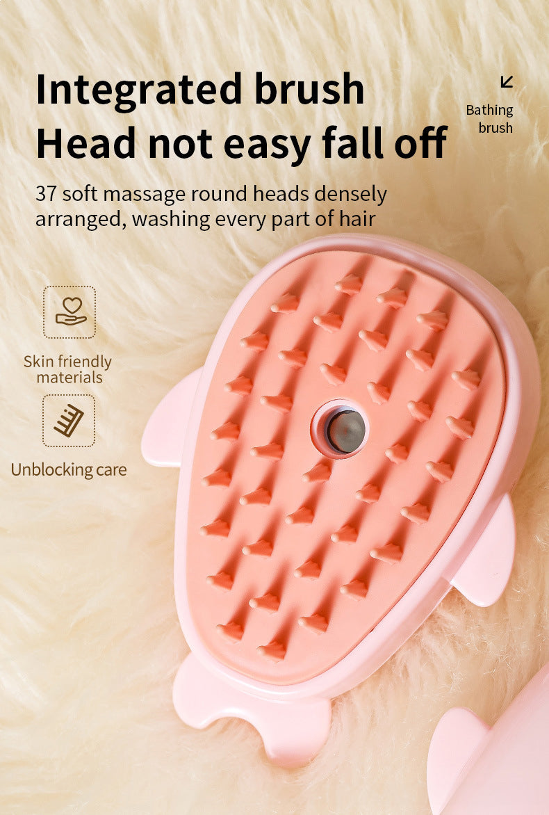 MikyPet 3-in-1 Rechargeable Steam Grooming Brush