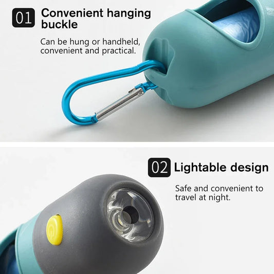 LED Poop Bag Dispenser – Portable & Eco-Friendly